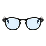 Fashion Johnny Depp Small Style Round Sunglasses Mens Womens Clear Tinted Lens Brand Design Party Show Sun Glasses Oculos De Sol