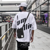 Men Small Square Single Shoulder Bag Mini Hip Hop Style Mobile Phone Casual Crossbody Bags For Women Pouch Travel Wallet Handbag