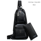 JEEP BULUO BRAND New Men Messenger Bags Hot Crossbody Shoulder Bag Famous Man's Leather Sling Chest Bag Fashion Casual 6196