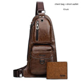 JEEP BULUO BRAND New Men Messenger Bags Hot Crossbody Shoulder Bag Famous Man's Leather Sling Chest Bag Fashion Casual 6196