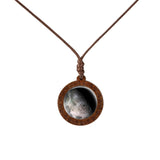 New Style Galaxy Nebula Necklaces Space Earth Glass Cabochon Wood Pendant Necklace Jewelry for Women Men Best Friend Gift