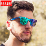 RBRARE 2019 Siamese Sunglasses Men Rice Nails Ladies Sunglasses Luxury Colorful Retro Sun Glasses Pink Mirror Shades For Women