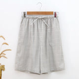 Summer Home Pajama Couples Shorts Men Sleepwear Sexy Pajamas Bottom Cotton Gauze Shorts Comfortable and Breathable Mansleepwear