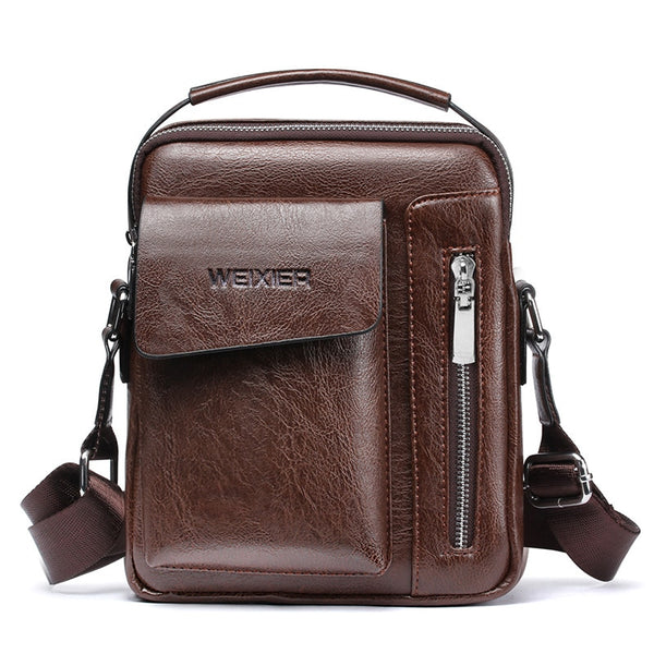 Top Quality Man Bag Leather Crossbody Bags For Men Messenger Bag Small Male Shoulder Bags Vintage Style sac a main WBS510