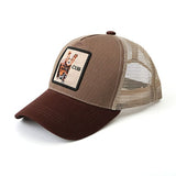 Embroidery Mesh Animal Farm Baseball Caps Men Women Snapback Hip Hop Hat Summer Breathable Sun Unisex Adjustable Baseball Cap