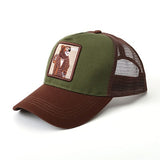 Embroidery Mesh Animal Farm Baseball Caps Men Women Snapback Hip Hop Hat Summer Breathable Sun Unisex Adjustable Baseball Cap