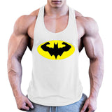 Batman Bodybuilding Stringer Tank Top Mens Fitness Singlets Cotton Sleeveless shirt Workout Sportwear Undershirt gym Clothing
