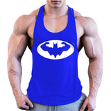 Batman Bodybuilding Stringer Tank Top Mens Fitness Singlets Cotton Sleeveless shirt Workout Sportwear Undershirt gym Clothing