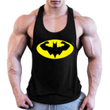 Batman Bodybuilding Stringer Tank Top Mens Fitness Singlets Cotton Sleeveless shirt Workout Sportwear Undershirt gym Clothing