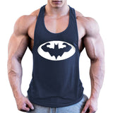 Batman Bodybuilding Stringer Tank Top Mens Fitness Singlets Cotton Sleeveless shirt Workout Sportwear Undershirt gym Clothing