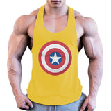 Batman Bodybuilding Stringer Tank Top Mens Fitness Singlets Cotton Sleeveless shirt Workout Sportwear Undershirt gym Clothing