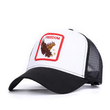 Embroidery Mesh Animal Farm Baseball Caps Men Women Snapback Hip Hop Hat Summer Breathable Sun Unisex Adjustable Baseball Cap