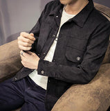 Zongke Japan Style Corduroy Jacket Men Hip Hop Streetwear Men Jacket Coat Windbreaker Clothes Bomber Jacket Men 5XL 2019 New