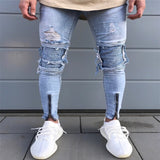 Vintage Hole Cool Trousers Guys autumn winter Europe America Style Cotton Jean Men's Denim Pants ripped jeans Male dropshipping