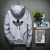 2019 men's spring and autumn print jacket men's military supplies jacket jacket men's hooded thin windproof waterproof jacket