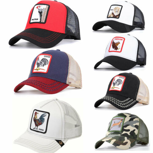 Bros COCK Animal Print Cap Women Men Snapback Baseball Hat Trucker Tiger Adjustable Farm Regolabile Caps