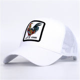 Bros COCK Animal Print Cap Women Men Snapback Baseball Hat Trucker Tiger Adjustable Farm Regolabile Caps