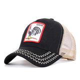 Bros COCK Animal Print Cap Women Men Snapback Baseball Hat Trucker Tiger Adjustable Farm Regolabile Caps