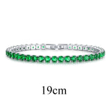 UMODE Fashion Charm Tennis Bracelets For Women Men Colorful Zirconia Jewelry Box Chain Braclets Gifts Pulseira Feminina AUB0097
