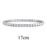 UMODE Fashion Charm Tennis Bracelets For Women Men Colorful Zirconia Jewelry Box Chain Braclets Gifts Pulseira Feminina AUB0097