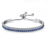 UMODE Fashion Charm Tennis Bracelets For Women Men Colorful Zirconia Jewelry Box Chain Braclets Gifts Pulseira Feminina AUB0097