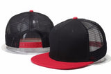Fashion Casual Unisex Woman Man Plain Fitted Flat Bill Cap Visor Baseball Basic New Blank Solid Hat Sport Color