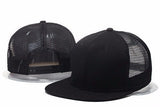 Fashion Casual Unisex Woman Man Plain Fitted Flat Bill Cap Visor Baseball Basic New Blank Solid Hat Sport Color