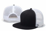 Fashion Casual Unisex Woman Man Plain Fitted Flat Bill Cap Visor Baseball Basic New Blank Solid Hat Sport Color