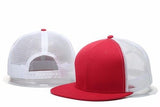 Fashion Casual Unisex Woman Man Plain Fitted Flat Bill Cap Visor Baseball Basic New Blank Solid Hat Sport Color