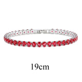 UMODE Fashion Charm Tennis Bracelets For Women Men Colorful Zirconia Jewelry Box Chain Braclets Gifts Pulseira Feminina AUB0097