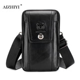 Hot Mens Leather Small Messenger Bag Satchels Multifunctional Messenger Shoulder Bag Genuine Leather Crossbody Bags Dropshipping