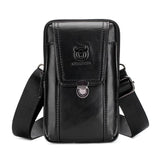 Hot Mens Leather Small Messenger Bag Satchels Multifunctional Messenger Shoulder Bag Genuine Leather Crossbody Bags Dropshipping