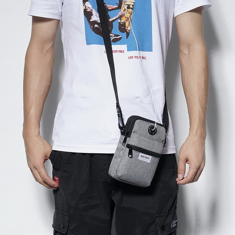 drop shipping 2019 new Men's  Cell Phone Bag Travel  Purse Phone Pouch Casual Outdoor Crossbody Shoulder