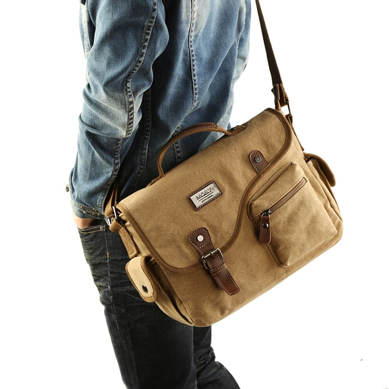 Mens Bag Canvas New Fashion Crossbody Bags Youth Package Multifunction Rusksack Male Tote Men Shoulder Bags 2019 Messenger Bag