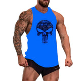 Men Sleeveless Gym Singlet Bodybuilding Fitness Tank Top Vest for Summer AIC88