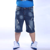2019 fat guy chubby men jeans plus size denim shorts trend fat large size jeans man