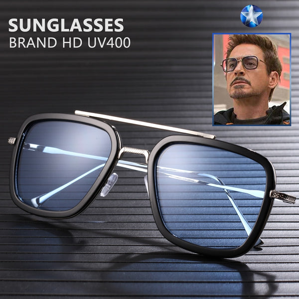 2019 Brand Iron Man Sunglasses Men Retro Designer Sun glasses Tony Stark Oculos Masculino Gafas de Goggle