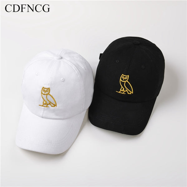 2019 Fashion Trendy Pop Hip Hop Baseball Cap Embroidery Owl Sun Dad Hat for Men Women Streetwear Outdoor Caps Casquette Gorras