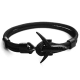 HOMOD 2019 New Fashion Plane Anchor Bracelets Men Charm Chain 550 Paracord Bracelet Jewelry Male Wrap Metal Sport Anchor Hooks