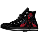 Newest Arrive America Cartoon Anime Bad Guys Deadpool 3D Printed T-Shirt Boys Girls Big Kids Children's  Canvas Shoes
