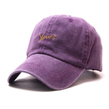 Adjustable Vintage Letters Dad Hat Washed Cotton Retro Baseball Hat for Men Women