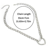 Punk chain with lock necklace for women men padlock pendant necklace 2019 statement  gothic cool  fashion jewelry