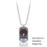 PC Game Metro Exodus 2033 Necklace Dog Tag Pendant Leather Metal Chain Men Necklaces Charm Gifts for Kids Games Jewelry