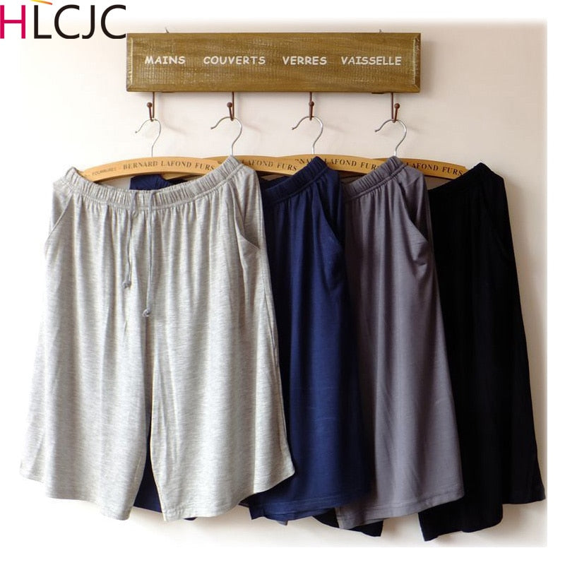 XL-XXXXL Men Male Cotton Pajama Pants At Home Underwear Fashion Shorts Summer Nightgown Lounge Pants Casual Nature Beach Pants
