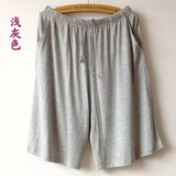 XL-XXXXL Men Male Cotton Pajama Pants At Home Underwear Fashion Shorts Summer Nightgown Lounge Pants Casual Nature Beach Pants
