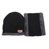 2019 new winter fashion casual knit hat men plus velvet thick warm cap outdoor windproof cold hats