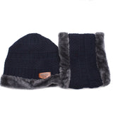 2019 new winter fashion casual knit hat men plus velvet thick warm cap outdoor windproof cold hats