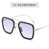 Vintage Steampunk Sunglasses Men Women Brand Designer Tony Stark Iron Man Goggles Retro Windproof Steam Punk Sun Glasses UV400