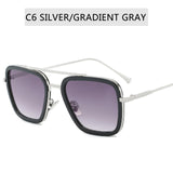 Vintage Steampunk Sunglasses Men Women Brand Designer Tony Stark Iron Man Goggles Retro Windproof Steam Punk Sun Glasses UV400