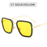 Vintage Steampunk Sunglasses Men Women Brand Designer Tony Stark Iron Man Goggles Retro Windproof Steam Punk Sun Glasses UV400